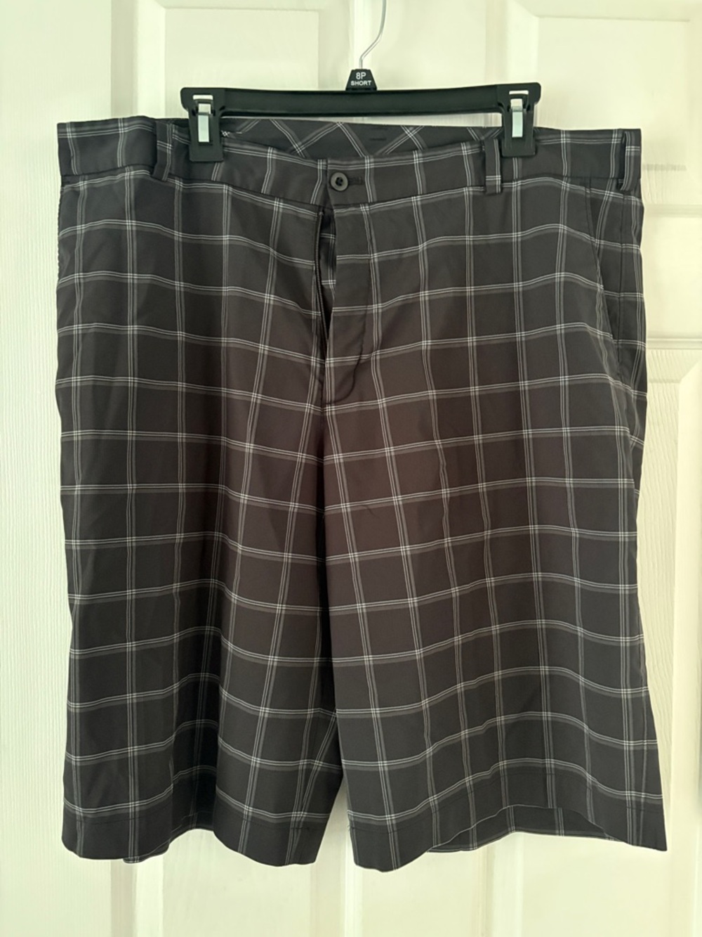 Nike Men's Plaid Performance Shorts - Black/Gray